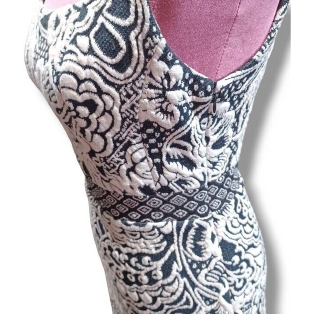 ett:twa Anthropologie Lined Womens XS Black White Sleeveless Valery Shift Dress - Picture 13 of 16